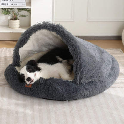 Plush Enclosed Pet Bed with Waterproof Option