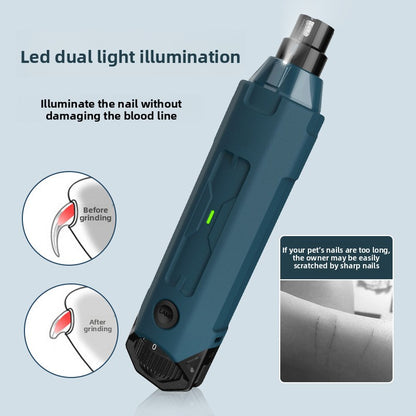 Electric Pet Nail Grinder with LED Light