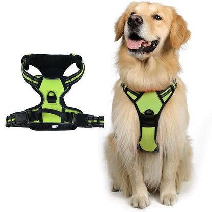Reflective Dog Harness Vest with Leash