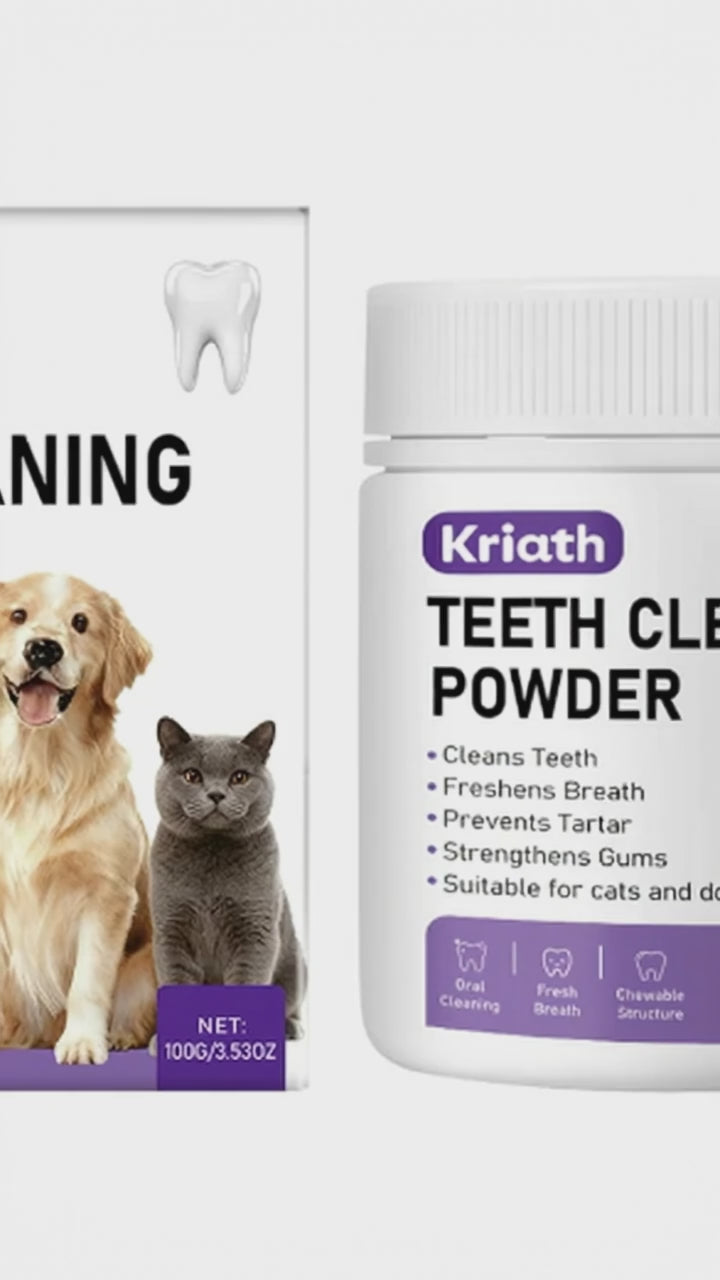 Pet Dental Cleaning Powder for Cats and Dogs
