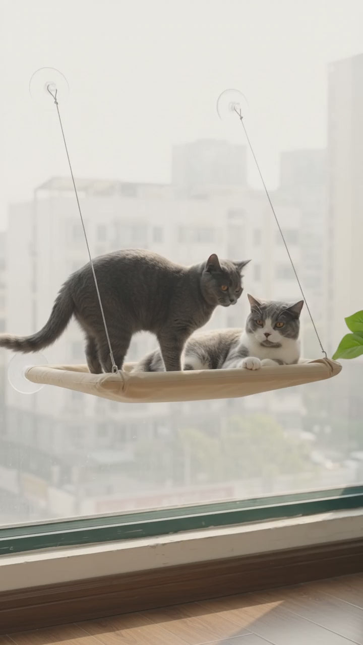 Cat Window Hammock with Suction Cups