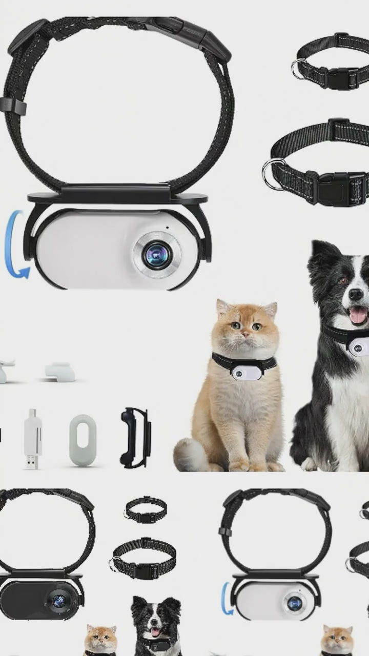 New HD A100 Sports Camera Indoor And Outdoor Cycling Sports Camera Cat Dog Collar Pet Camera